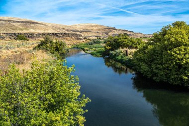 Washtucna yakınlarındaki Soluk Nehir, WA