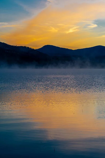 Озеро Чатколет Ранней Осенью Идахо — стоковое фото