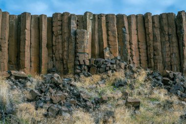 Washington eyaletindeki Drumheller Channel Bazalt Sütunları