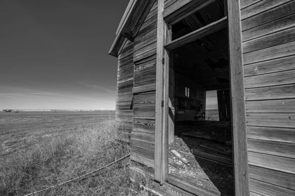 Washington Eyaleti Toprak Ülke Bölgesindeki Eski Kulübe — Stok fotoğraf