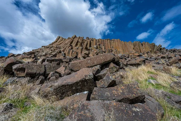 Basalt Column Formációk Columbia National Wildlife Refuge Ban — Stock Fotó