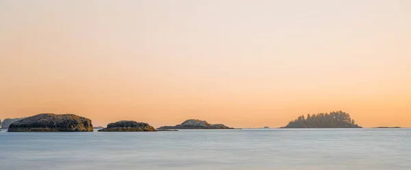 Закат Проливе Каролина Остров Ванкувер — стоковое фото