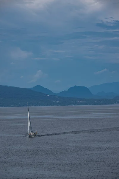 Segelboot Der Straße Von Georgien Kanada — Stockfoto