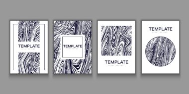 Vektör dokusu efekti kitap kapağı şablonu. Grunge soyut arkaplanı.