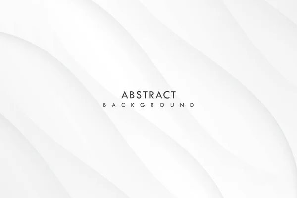 Vector Abstracto Blanco Gradiente Suave Onda Fondo — Vector de stock