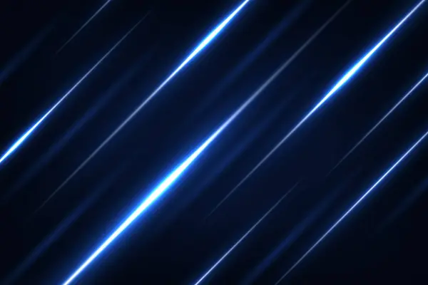 Luce Neon Blu Vettoriale Disegno Sovrapposto Blu Scuro Sfondo Tecnologico — Vettoriale Stock