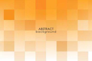 Kare şekilli turuncu vektör arkaplanı.