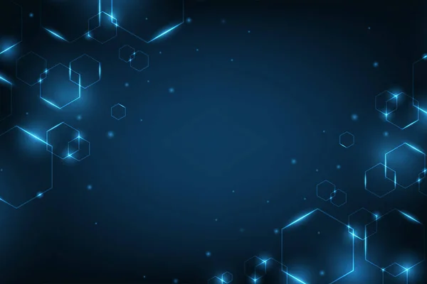 Vektör teknolojisi soyut altıgen geometrik arkaplan.
