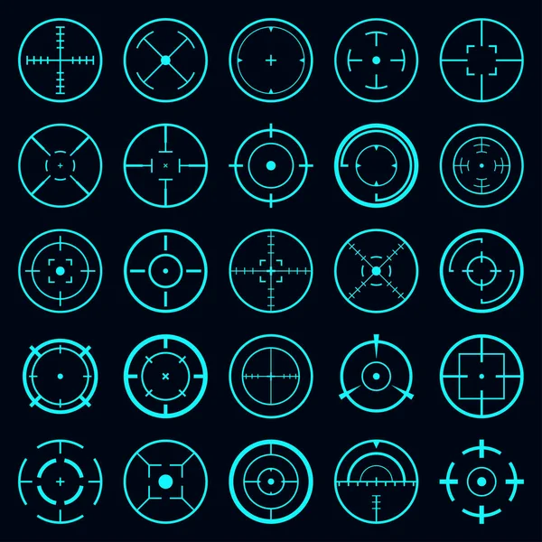 Vector HUD gelecekteki hedef çemberi. Teknoloji Yüksek Teknoloji elementi.