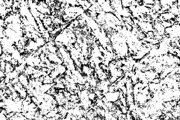 Vector Scheuren Rock Textuur Effect Zwart Wit Achtergrond — Stockvector