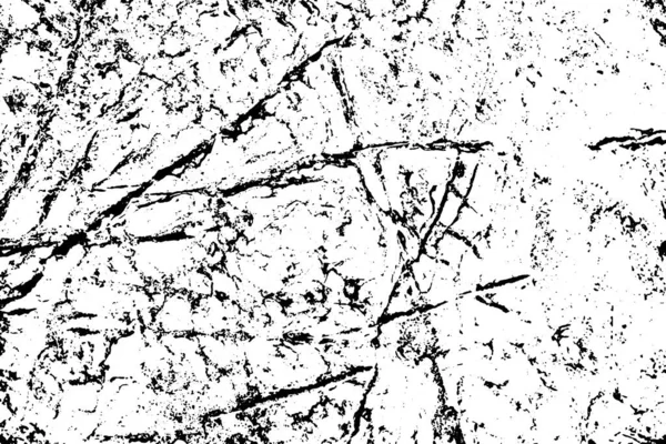 Grunge Vectoriel Chipes Abstraites Texture Fissurée Sur Fond Blanc — Image vectorielle
