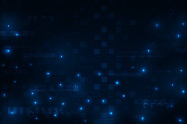 Vector technology futuristic geometric. Hi- tech blue bacground.	