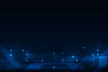 Vektör soyut fütüristik teknoloji hattı devre yüksek teknoloji konsepti arka plan.