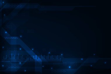 Vektör teknolojisi modern fütüristik mavi ışık arkaplanı.