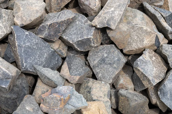 Arka Plan Olarak Büyük Çakıllar Gri Granit Çakıl Arka Planı — Stok fotoğraf