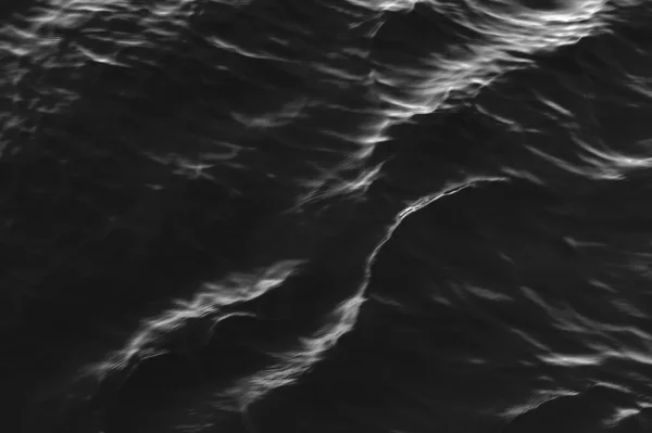 Черная Водная Поверхность Волнами Водяные Волны Текстура Поверхности Воды Баннерный — стоковое фото