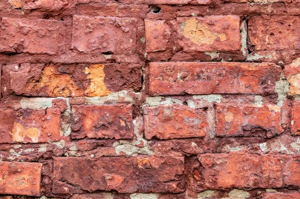 Old Brick Wall Red Brick Background Texture Classic Beautiful Textured — Stock Photo, Image