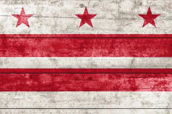 Bandera Washington Sobre Una Superficie Madera Bandera Bandera Grunge Washington — Foto de Stock