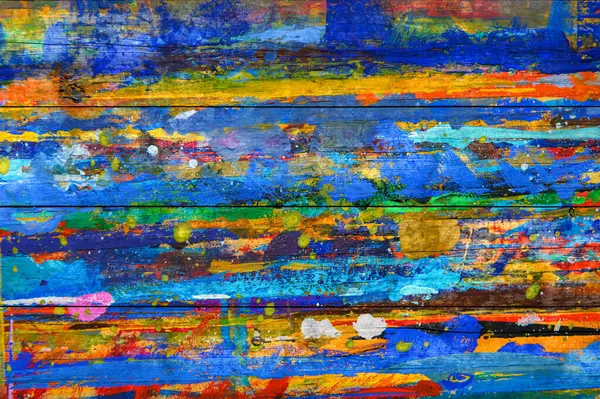 Abstract oil painting background. Oil on wooden texture. Hand drawn oil painting on wood surface. Banner design