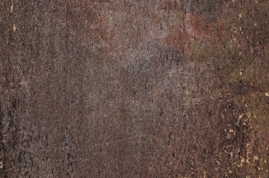 Paslı metal yüzey. Soyut pas dokusu. Metal zemin üzerinde paslı tahıl. Retro grunge arkaplanı