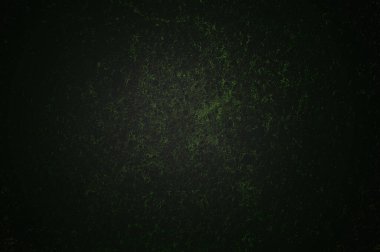 Fotokopi alanı olan koyu beton bir arka plan. Soyut siyah desenli arka plan. Koyu yeşil doku