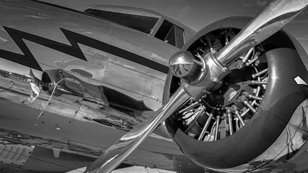 Egy 1939 Lockheed 12A Electra Junior Kiállítva 2022 Miramar Airshow — Stock Fotó