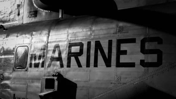 Soleil Réchauffe Côté Hélicoptère Sea Stallion Corps Des Marines Des — Photo