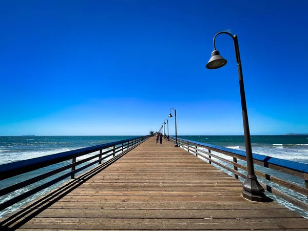 Jetée Qui Étend Jusqu Océan Pacifique Imperial Beach Californie — Photo