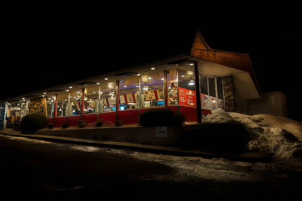 Népszerű Goldies Route Diner Mely Egy Évek Dekoráció Működik Történelmi — Stock Fotó