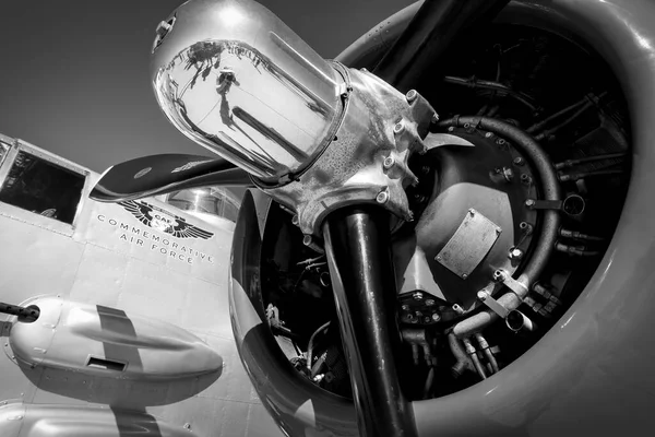 Motorn Mitchell Bomber Vid 2023 Åska Och Blixt Över Arizona — Stockfoto
