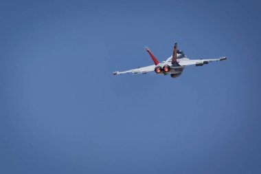 Arizona, Tucson 'daki 2023 Thunder ve Lightning Over Arizona hava gösterisinde EA-18G Growler gösterisi..