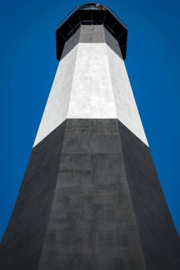 Savannah, Georgia 'nın doğusundaki Tybee Adası Işık İstasyonu' na yakın çekim..