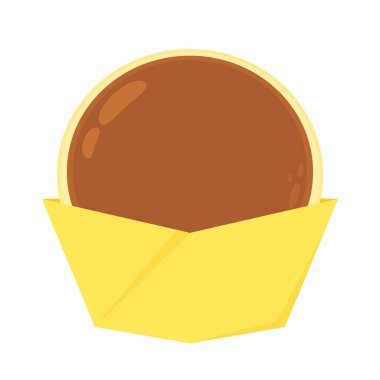 Geleneksel Japon tatlıları Dorayaki, tatlı krepler. Kese kağıdında Dorayaki..