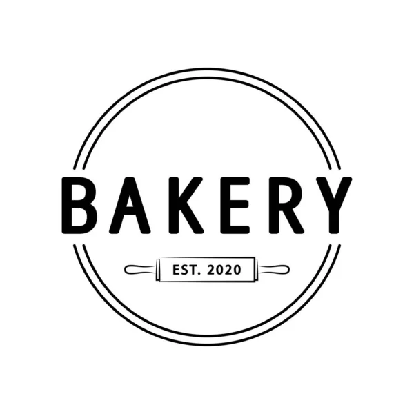 Nudelsymbol Bäckerei Logo Design Bäckerzeichenvektor — Stockvektor