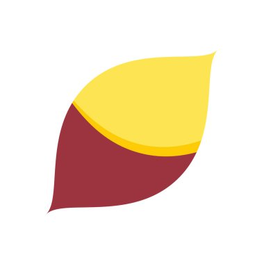 Kızarmış tatlı patates. Kızarmış patates logosu tasarımı. Japon Tatlı Patates.