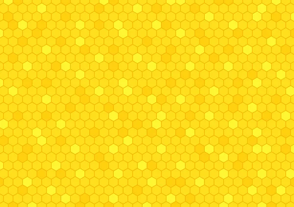 Tło Grzebienia Pszczół Pszczół Abstrakcyjne Żółte Plastry Miodu Ilustracji Wektora — Wektor stockowy