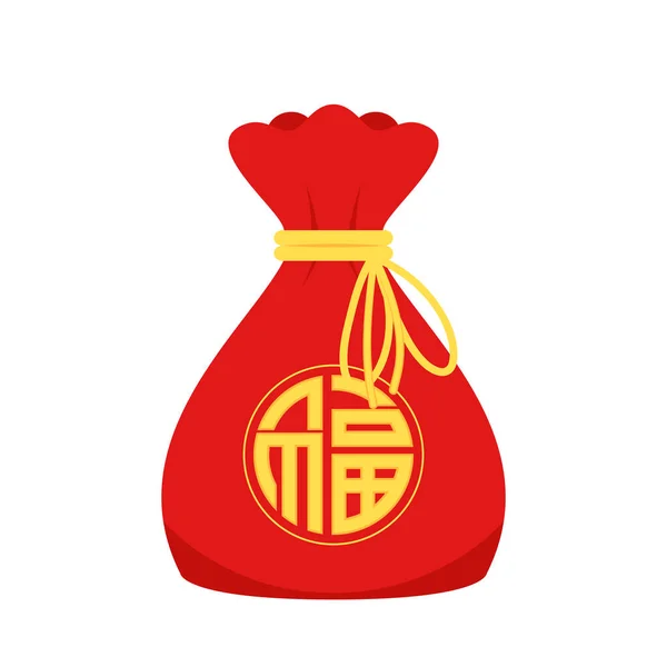 Chinese New Year Money Pocket Vector Chinese Money Bag Vector — Stockvektor