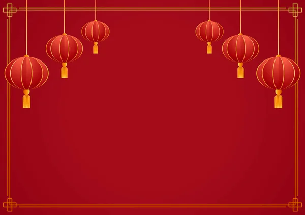 Gelukkig Chinees Nieuwjaar 2023 Chinees Nieuwjaarsspandoek Met Cirkel Voor Showproduct — Stockvector