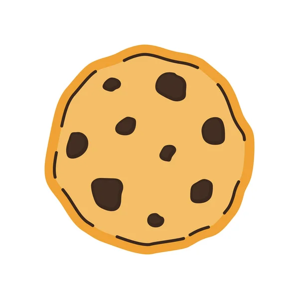 Diseño Del Logotipo Cookie Cookie Vector Sobre Fondo Blanco — Vector de stock