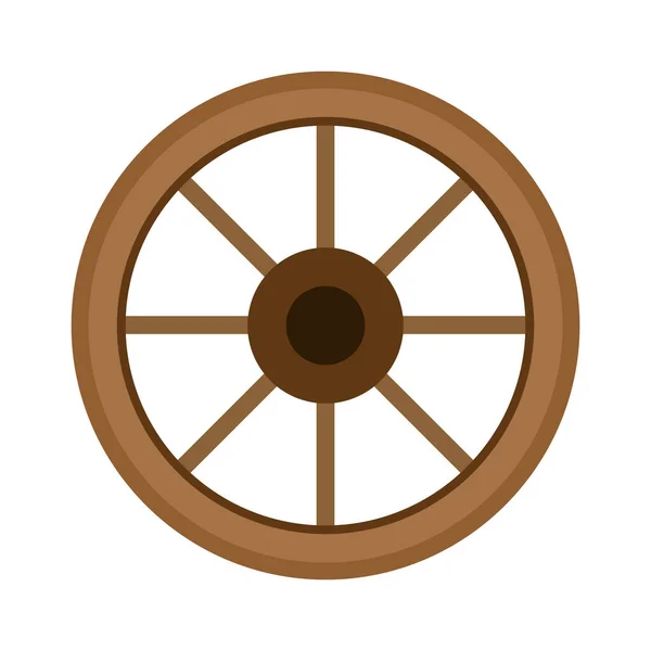 stock vector Wood wheel vector. Wood wheel on white background.