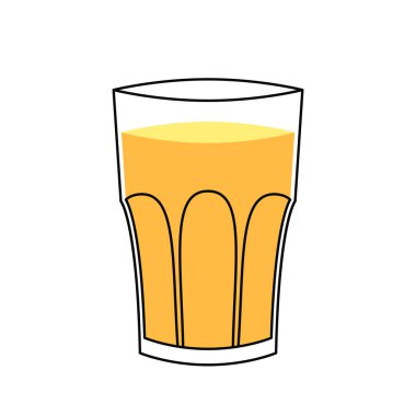 Hint sıcak içecek vektörü. Hint chai ikonu. Chai Hint içkisidir.. 