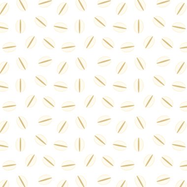 Millet isolated on white background. Top view. Millet pattern.