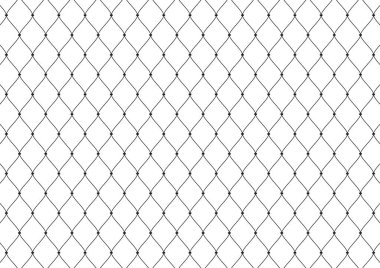 Steel wire mesh in vector. Illustration of large expanded metal mesh. Steel wire mesh patterns.