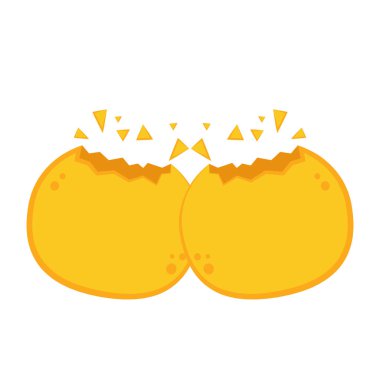 Phuchka Hint yemeğidir. Beyaz arkaplanda Gol aralığı çizgi film vektörü.