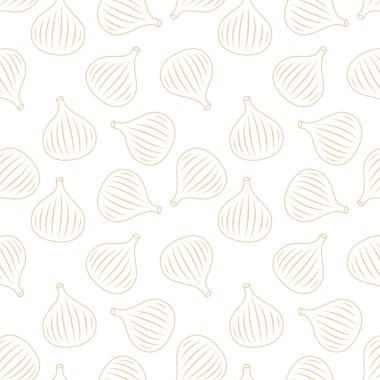 Soğan vektörü. Soğan desenli duvar kağıdı. Soğan karalama sembolü. arkaplan.