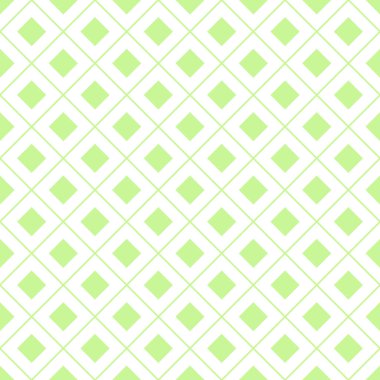 Green pattern. Classical cell diagonally. Background green table cloth in a cage. Vector backdrop. Cell Vichy.