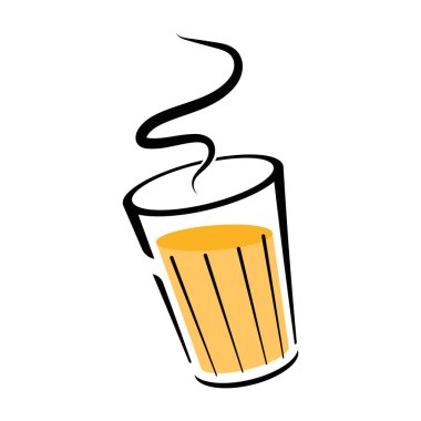 Hint sıcak içecek vektörü. Hint chai ikonu. Chai, Hint içkisidir. Kerala çay evi illüstrasyon vektörü. Hint Kerala yol kenarı. Kerala çay dükkanı çizimi. Kerala Eski.