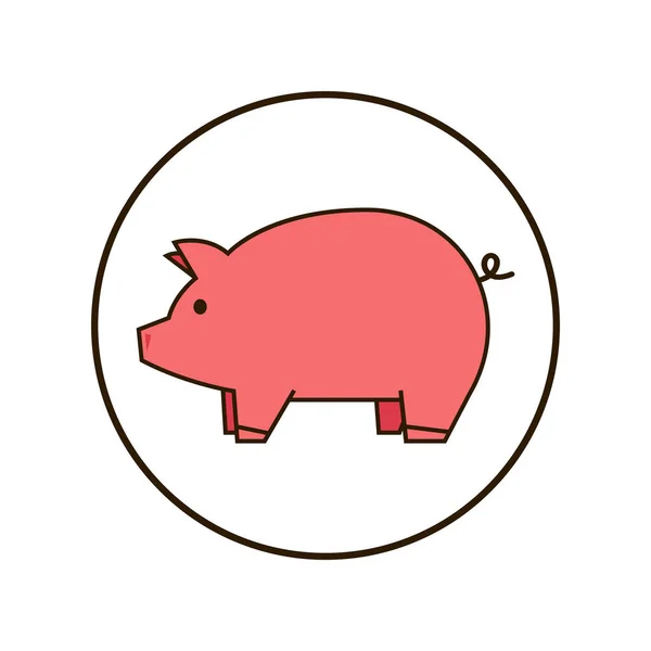 Stock vector Pig doodle logo design. Pig vector. Pig symbol.