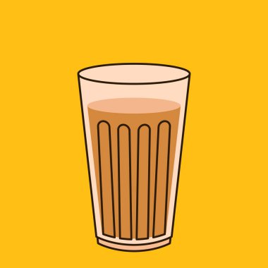 Hint sıcak içecek vektörü. Hint chai ikonu. Chai, Hint içkisidir. Kerala çay evi illüstrasyon vektörü. Hint Kerala yol kenarı. Kerala çay dükkanı çizimi. Kerala Eski.