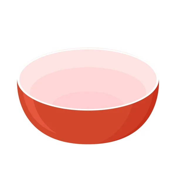 Піктограма Червоної Чаші Ізольована Білому Тлі Векторні Ілюстрації Червона Чаша — стоковий вектор